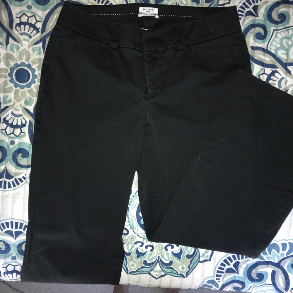Dockers mid rise curvy Black size 10 petite